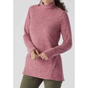 DULUTH TRADING CO Frost Lake Fleece Tunic Raspberry Red Outdoor Gorpcore Sz S